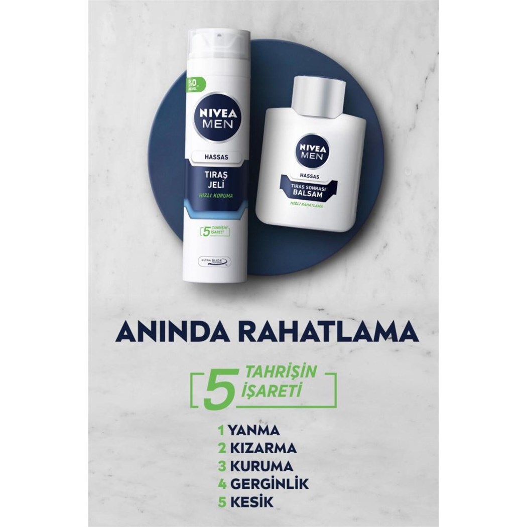 MEN Erkek Hassas Koruma Tıraş Jeli 200ml, Hassas Ciltlere Özel, Yanma Kızarma Kuruma Engelleyici