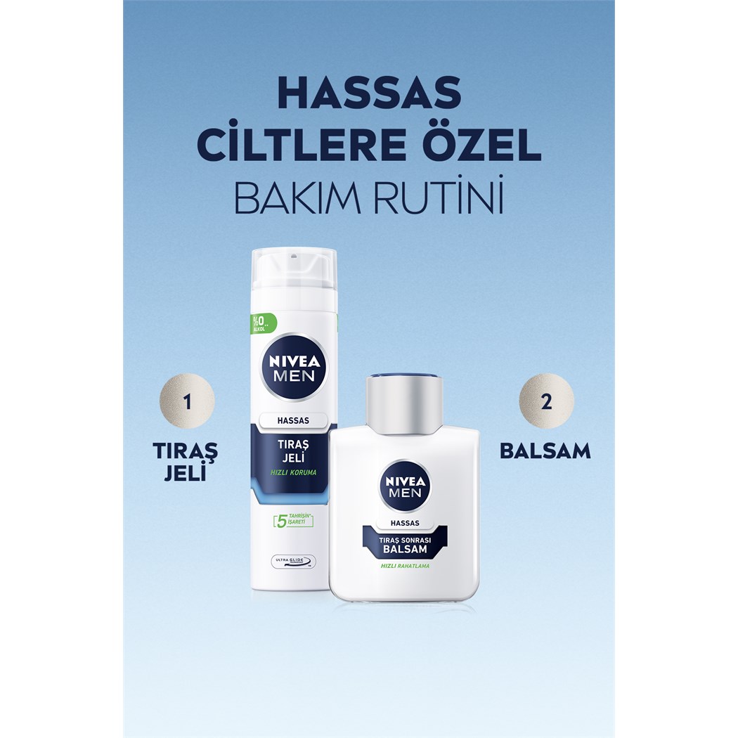 MEN Erkek Hassas Koruma Tıraş Jeli 200ml, Hassas Ciltlere Özel, Yanma Kızarma Kuruma Engelleyici