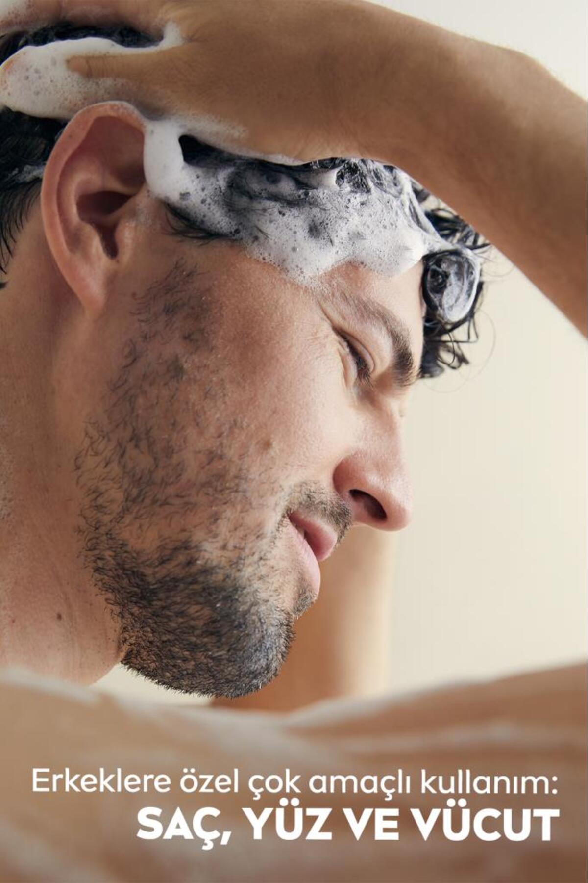 MEN Erkek Duş Jeli Sport 500ml, Canlandırıcı, Mineral, Vücut Saç ve Yüz, Spordan Sonra Yenileyici