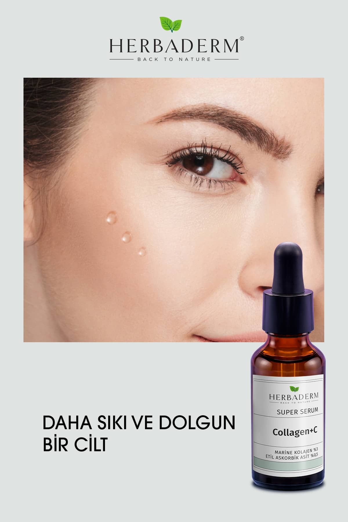 Sıkılaştırıcı Aydınlatıcı Kolajen C Marine Süper Serum (COLLAGEN %3 3-O-ETİL ASKORBİK ASİT % 0,5)