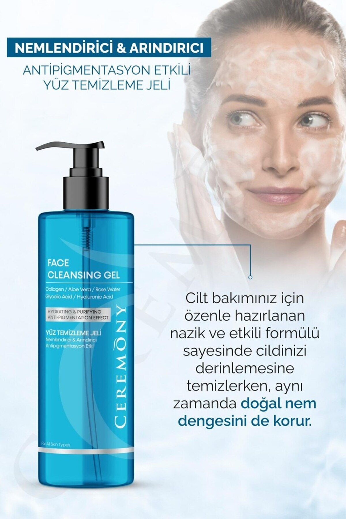 Masa Üstü Stand Yüz Temizleme Jeli 12'li