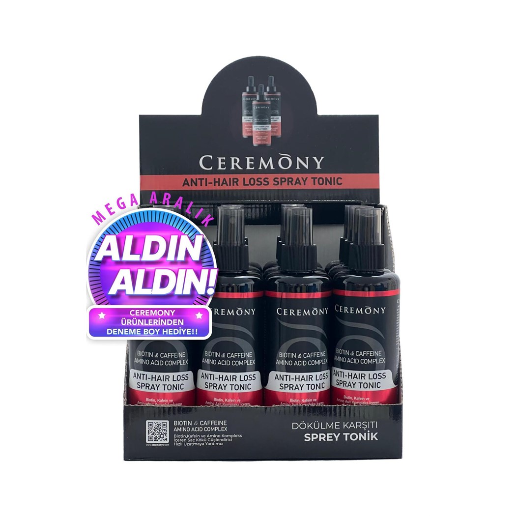Biotin & Kafein Etkili Saç Dökülme Karşıtı Tonik 12'li Stand