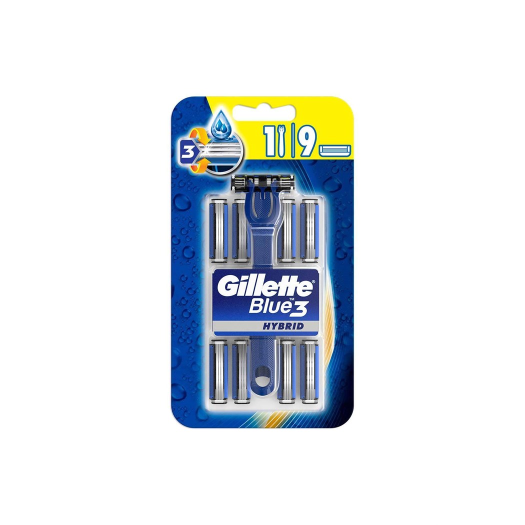 Blue3 Hybrid Tıraş Makinesi 8 Yedek Tıraş Bıçağı