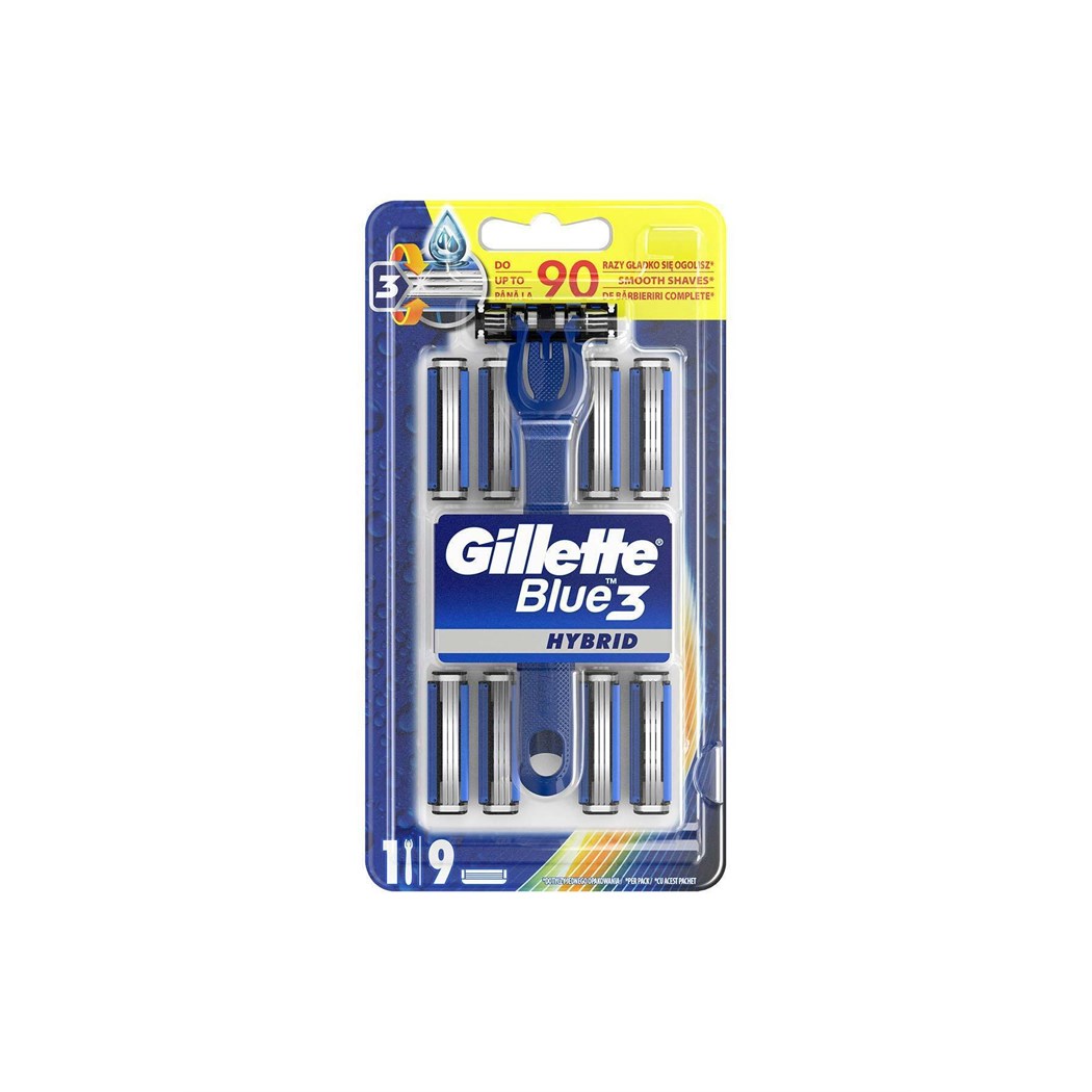 Blue3 Hybrid Tıraş Makinesi 8 Yedek Tıraş Bıçağı