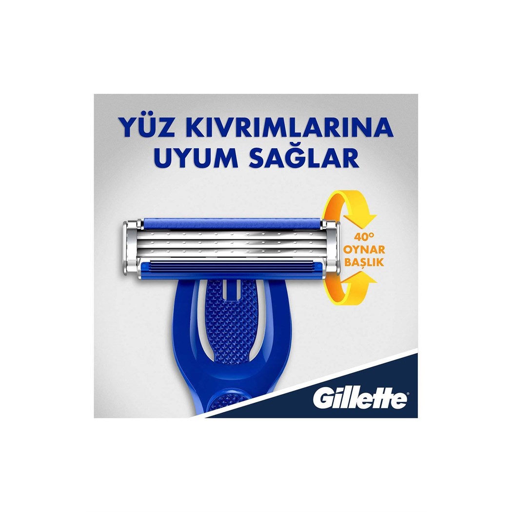 Blue3 Hybrid Tıraş Makinesi 8 Yedek Tıraş Bıçağı