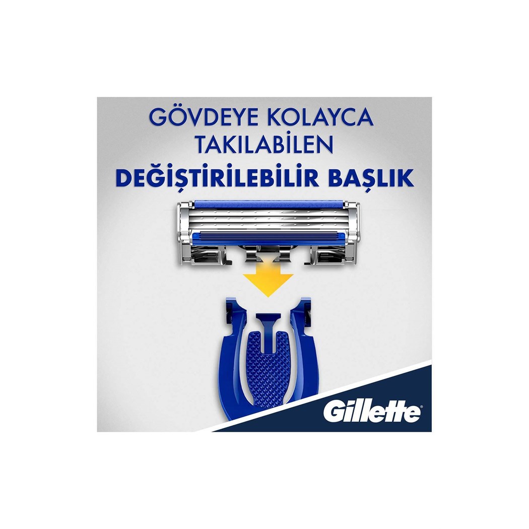 Blue3 Hybrid Tıraş Makinesi 8 Yedek Tıraş Bıçağı