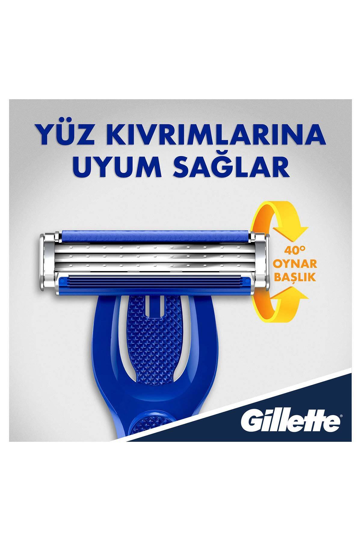 Blue3 Hybrid Tıraş Makinesi 8 Yedek Tıraş Bıçağı