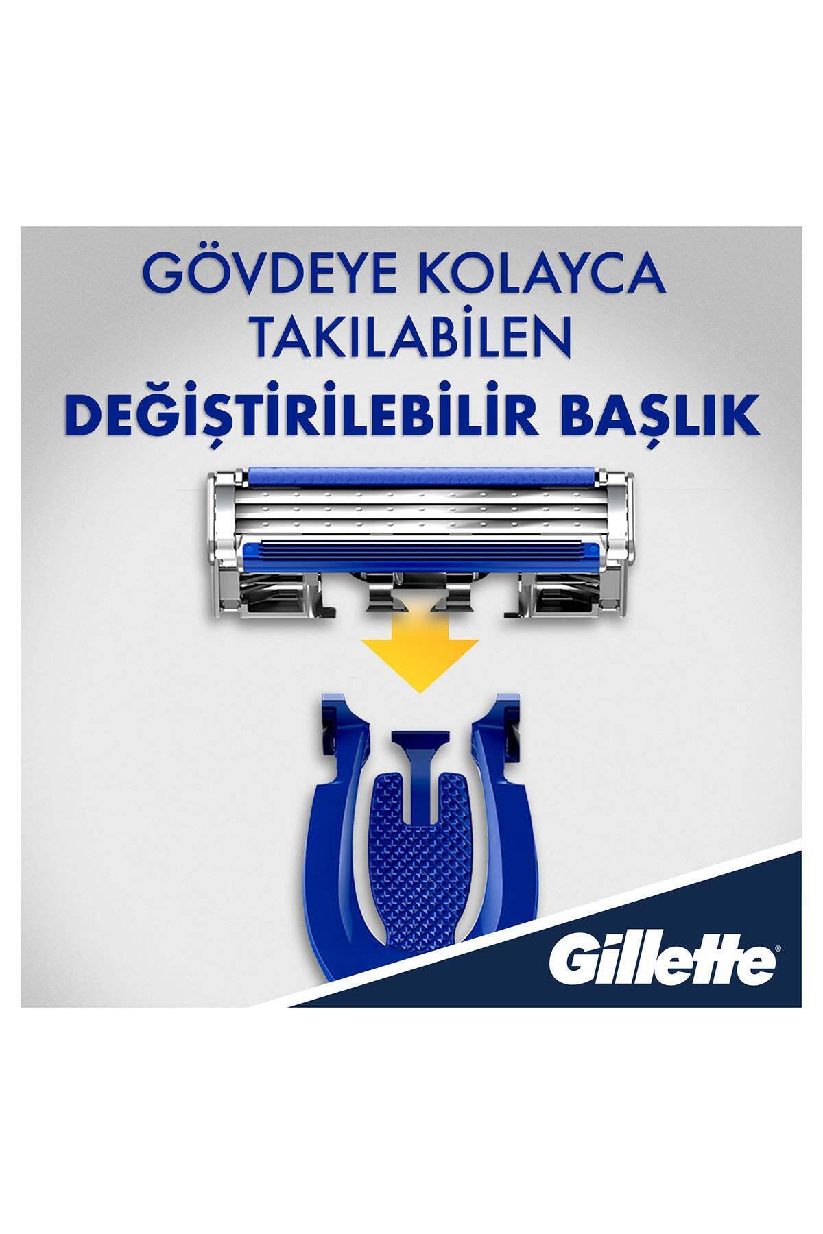 Blue3 Hybrid Tıraş Makinesi 8 Yedek Tıraş Bıçağı