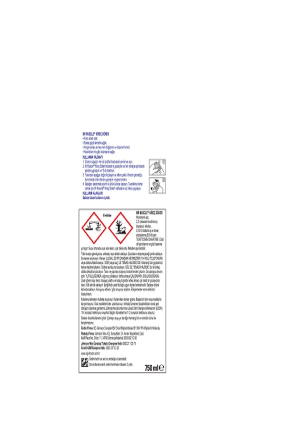 Mr Muscle Kireç Söker 750ml Tuvalet Gücü