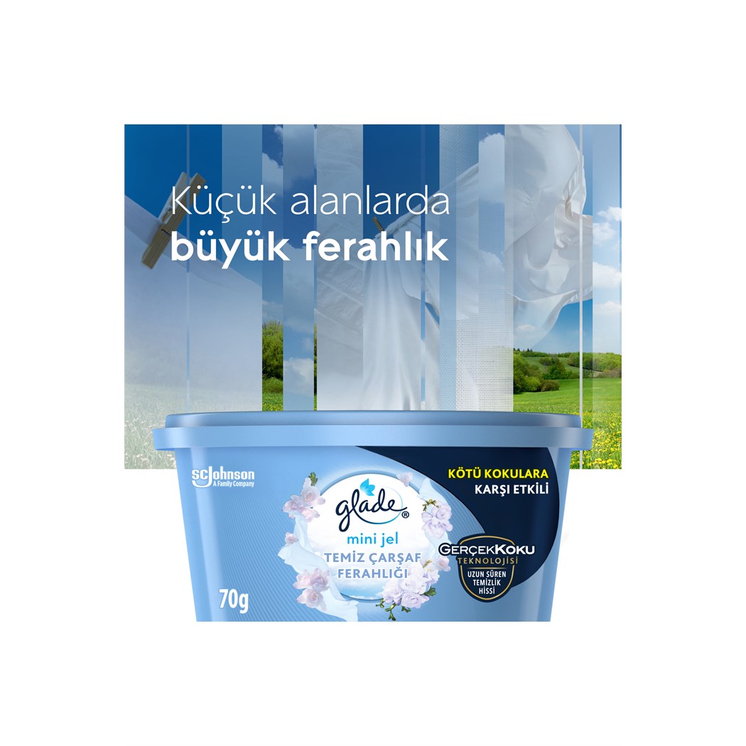 Mini Jel, Temiz Çarşaf Ferahlığı, 70 g