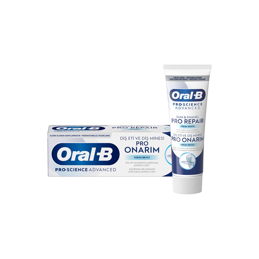 Diş Eti Ve Diş Minesi Pro Onarım Diş Macunu Ferah Beyaz 75 ml