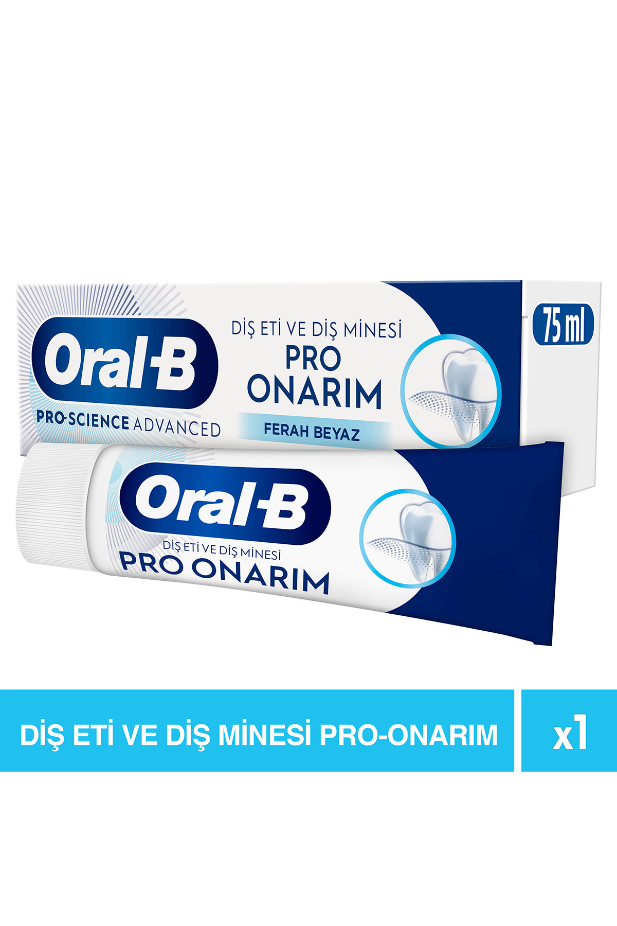 Diş Eti Ve Diş Minesi Pro Onarım Diş Macunu Ferah Beyaz 75 ml