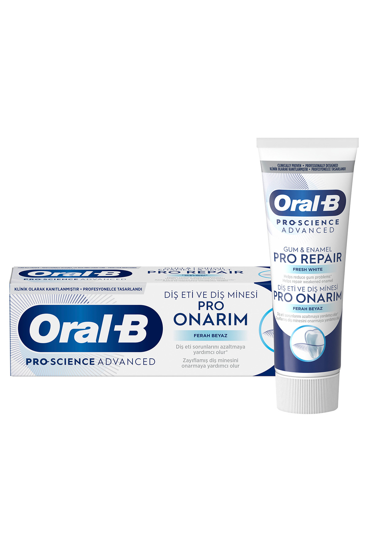 Diş Eti Ve Diş Minesi Pro Onarım Diş Macunu Ferah Beyaz 75 ml