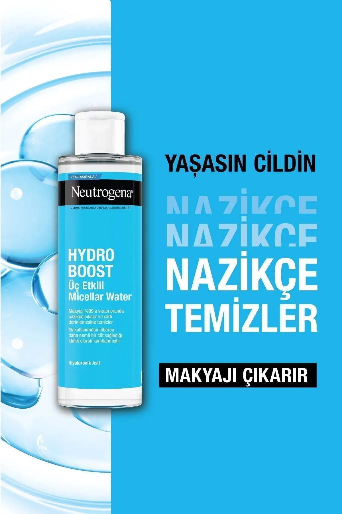 Hydro Boost Üç Etkili Micellar Water Makyaj Temizleme Suyu 400 ml
