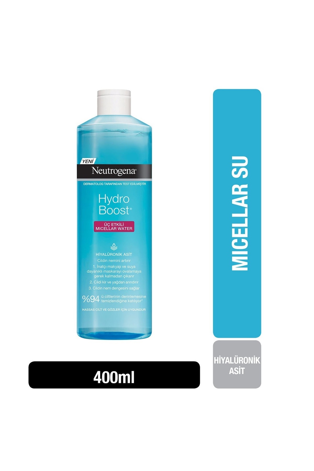 Hydro Boost Üç Etkili Micellar Water Makyaj Temizleme Suyu 400 ml