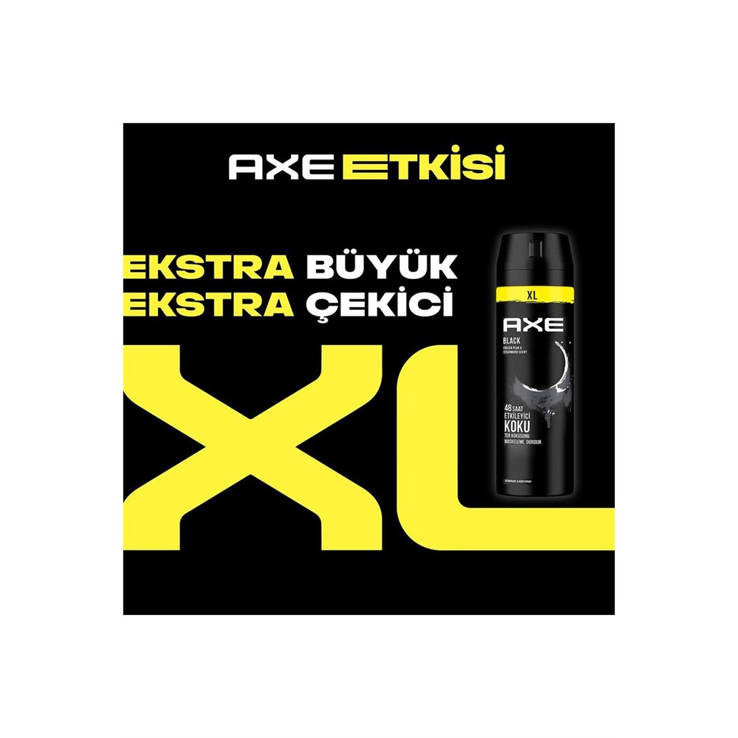 Black XL Erkek Sprey Deodorant 200ML