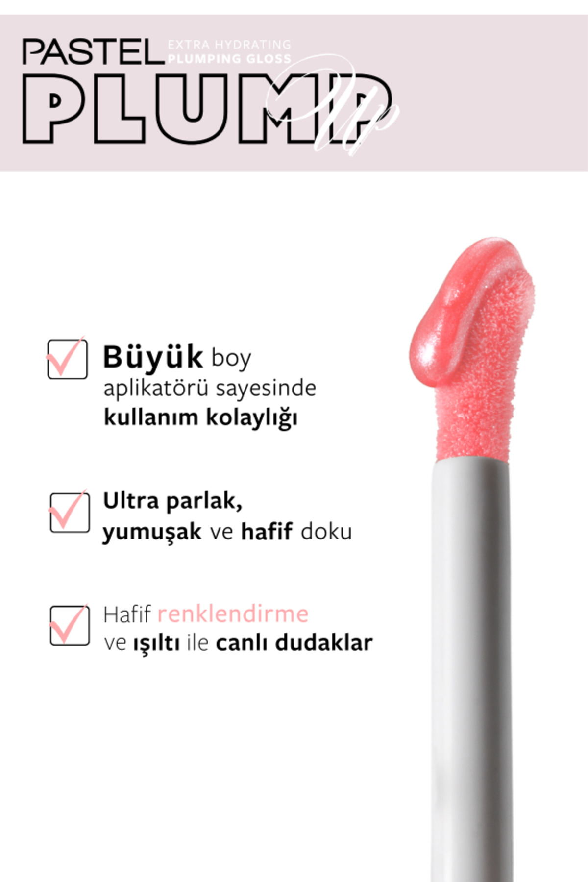 Plump Up 208 Shimmer Nude Extra Hydrating Plumping Gloss - Dolgunlaştıran Dudak Parlatıcısı