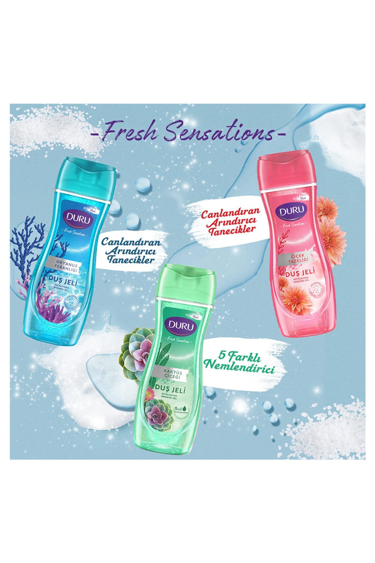 Fresh Sensations Ferahlığı Duş Jeli 450Ml,Okyanus