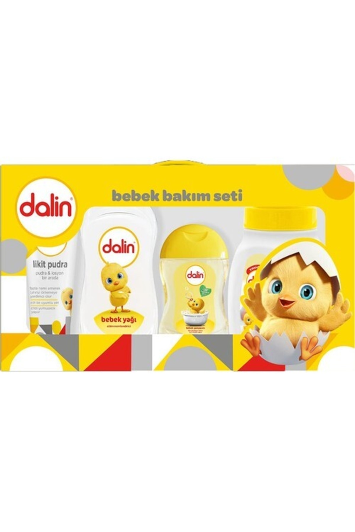 DALİN BEBEK BAKIM HEDİYE SETİ LİKİT PUDRALI