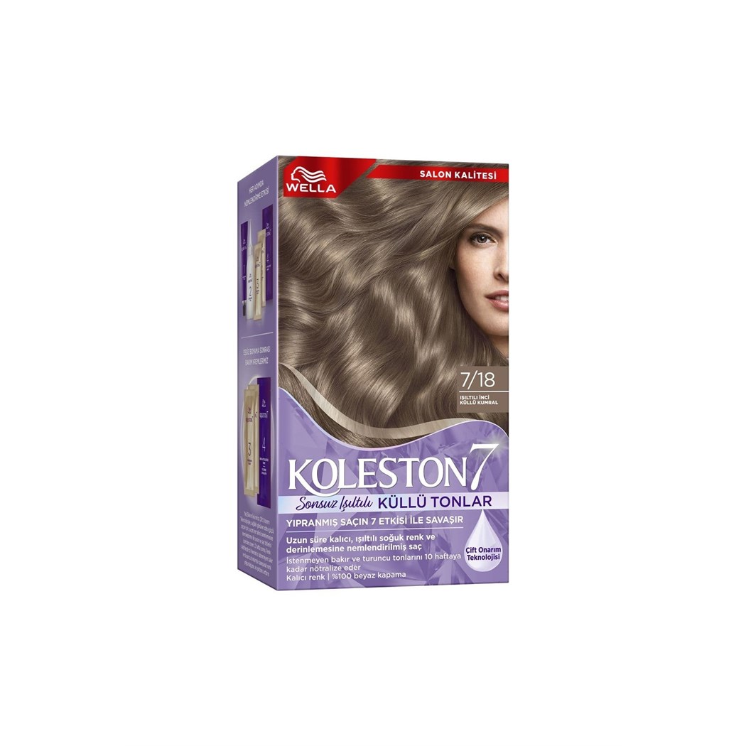 Koleston Supreme Kit 7/18 Işıltılı Inci Küllü Kumral