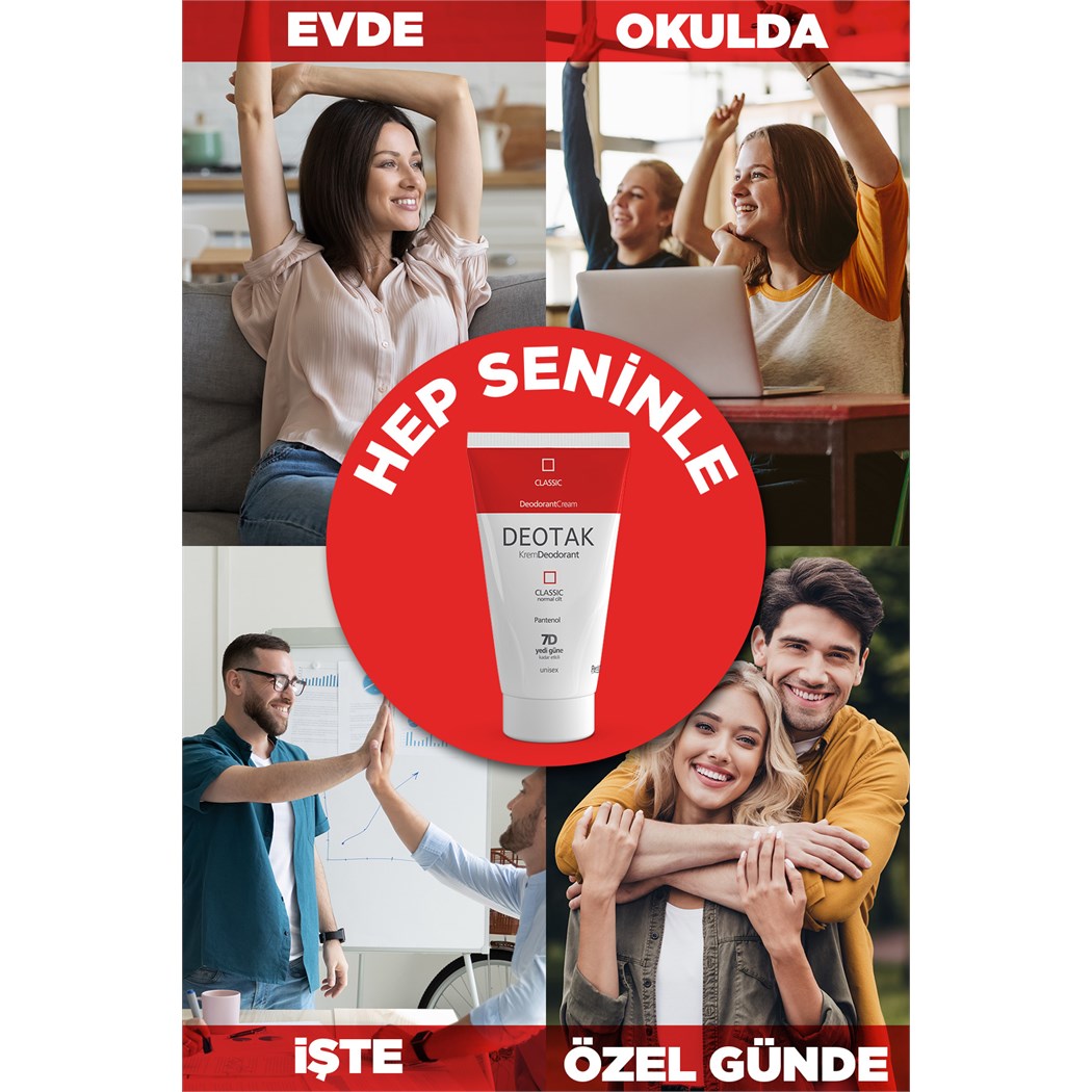 Classic Koruma 7 Güne Kadar Etkili Hassas Ciltler İçin Kadın - Erkek Kullanım Krem Deodorant 35 ml