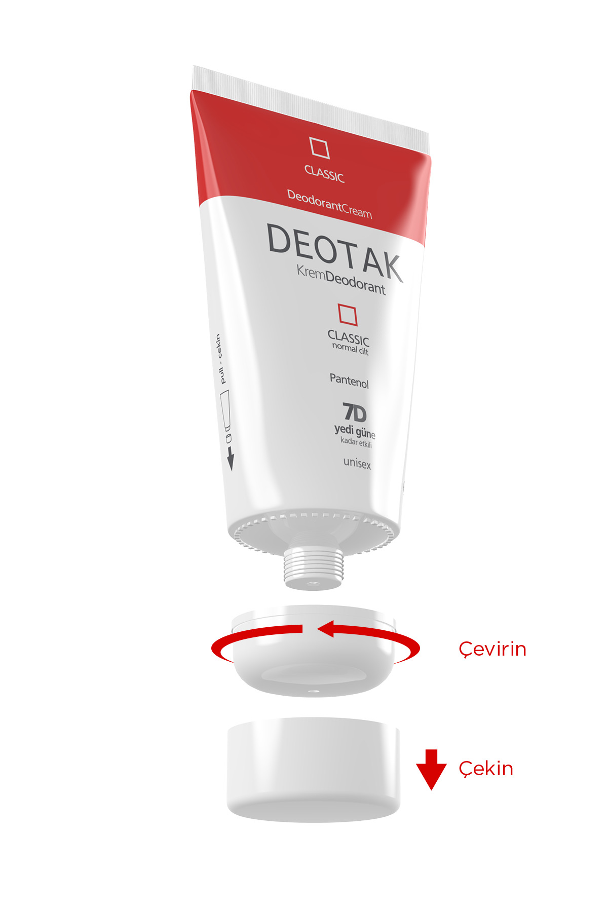 Classic Koruma 7 Güne Kadar Etkili Hassas Ciltler İçin Kadın - Erkek Kullanım Krem Deodorant 35 ml