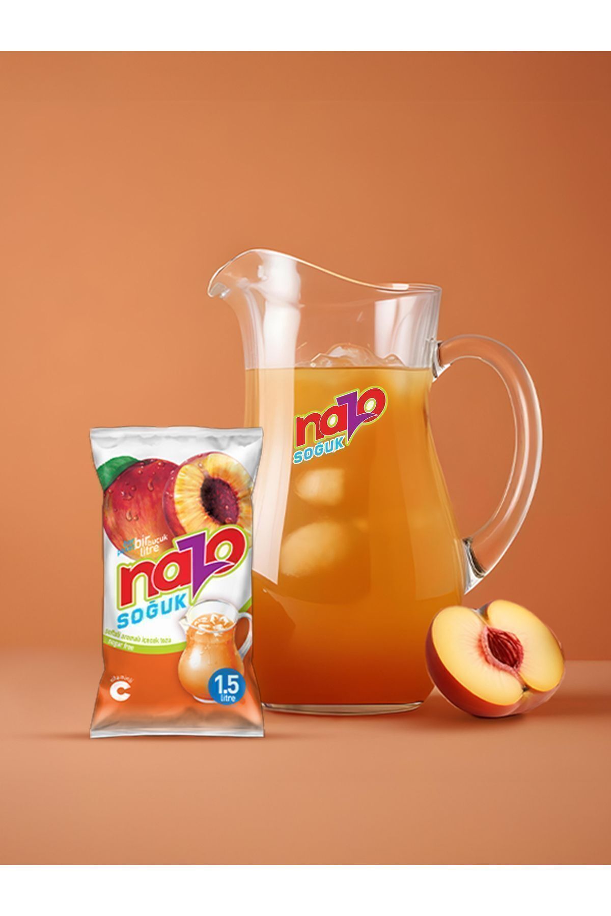 9 Gr. Şeftali Aromalı Toz İçecek 24 Lü