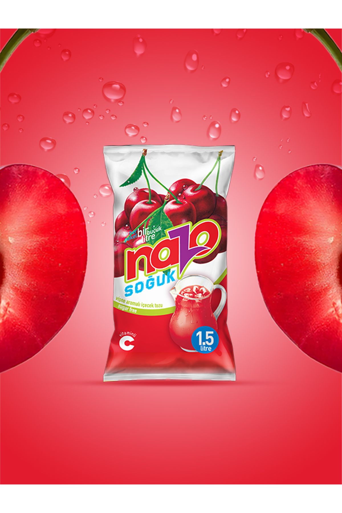 9gr Vişne Aromalı Toz Içecek 24'lü