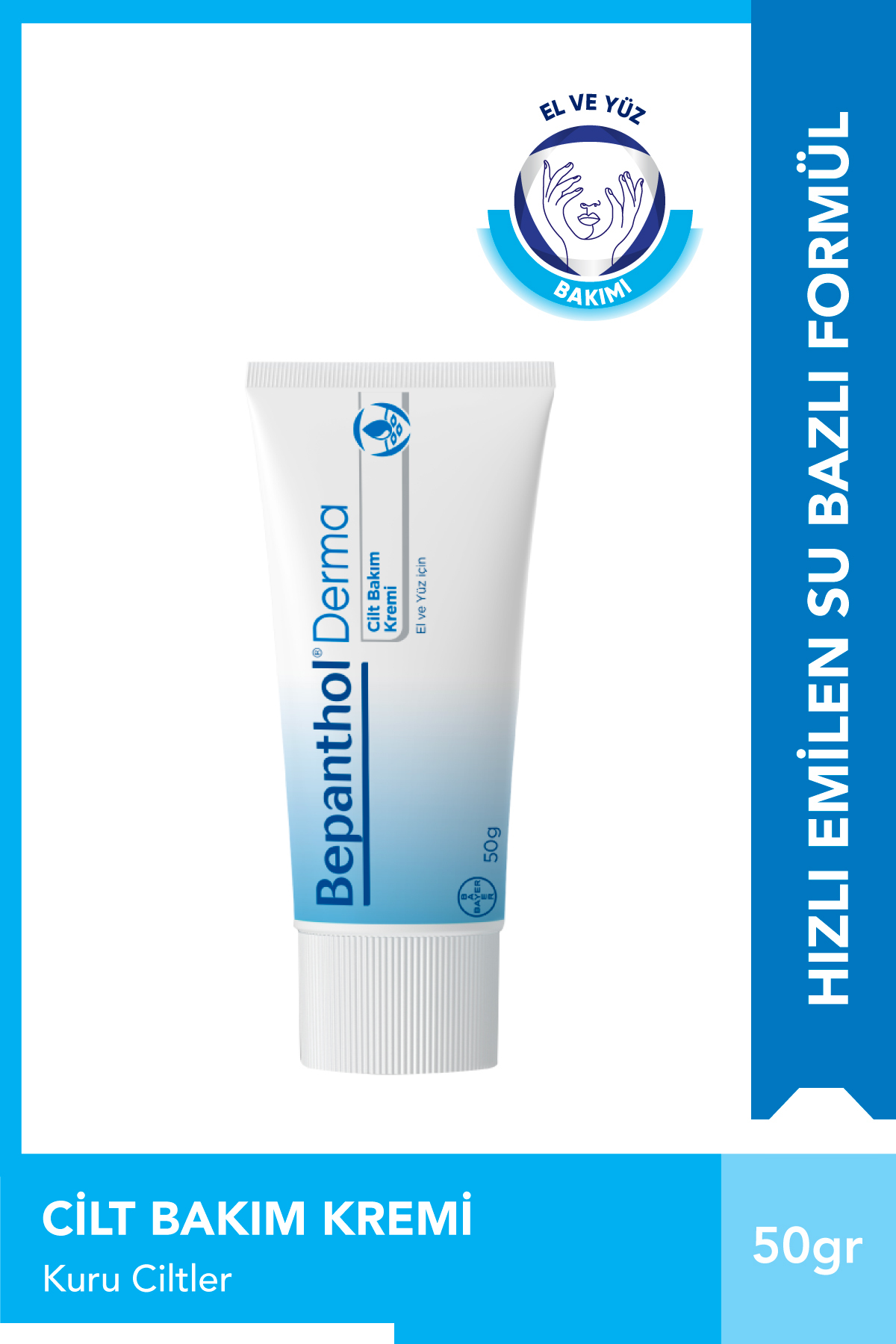 Cilt Bakım Kremi 50gr l Tüm Cilt Tiplerine Uygun, El ve Günlük Yüz Bakım, Günlük Vücut Bakım