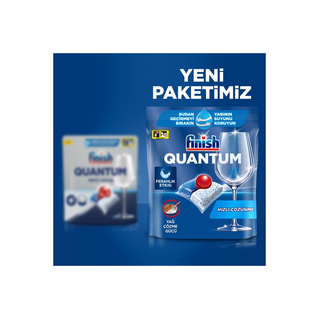 Quantum Hepsi Bir Arada 50 Kapsül Bulaşık Makinesi Deterjanı Tableti