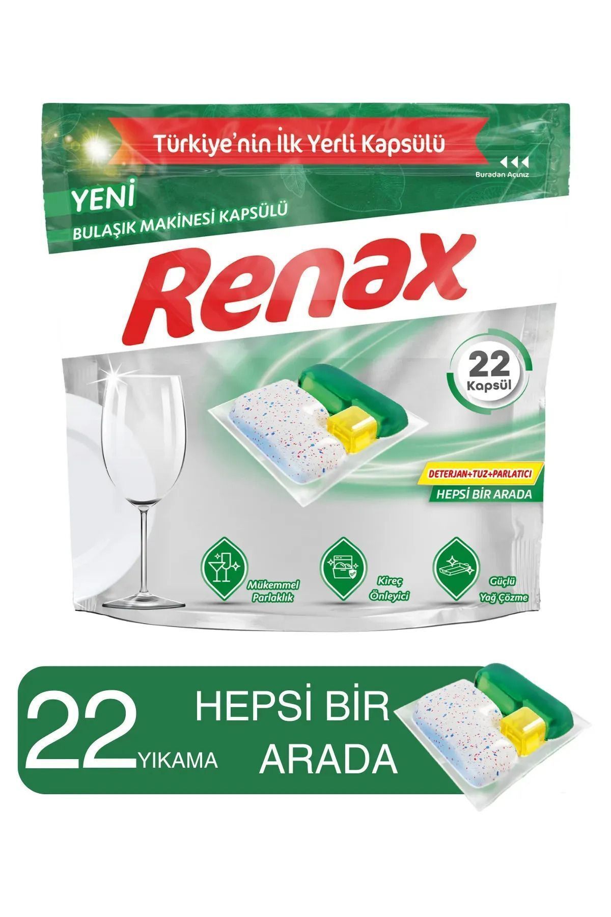 Bulaşık Makine Kapsülü 22'li