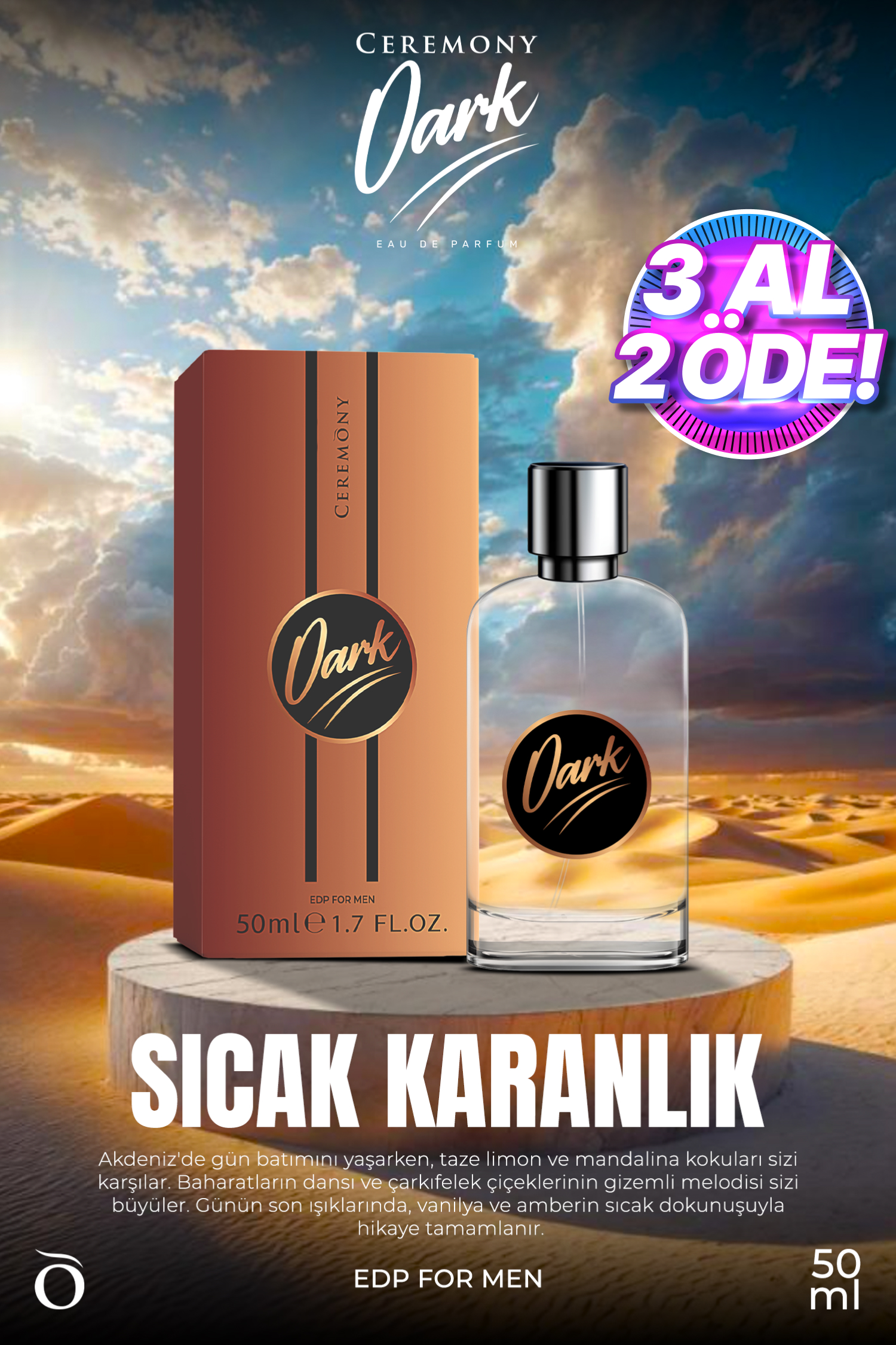 Dark 50 ml Edp Erkek Parfüm