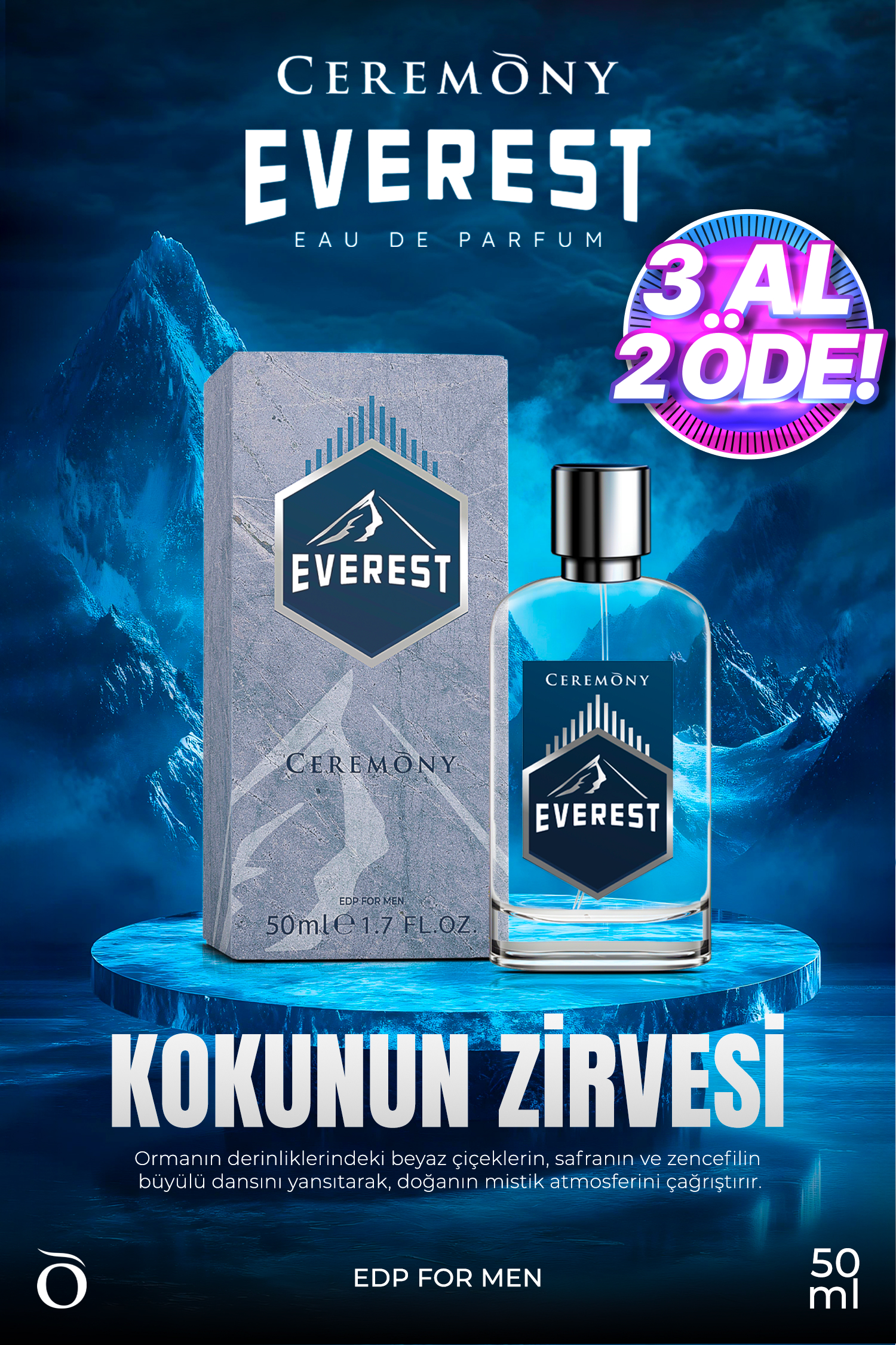 Everest 50 ml Edp Erkek Parfüm