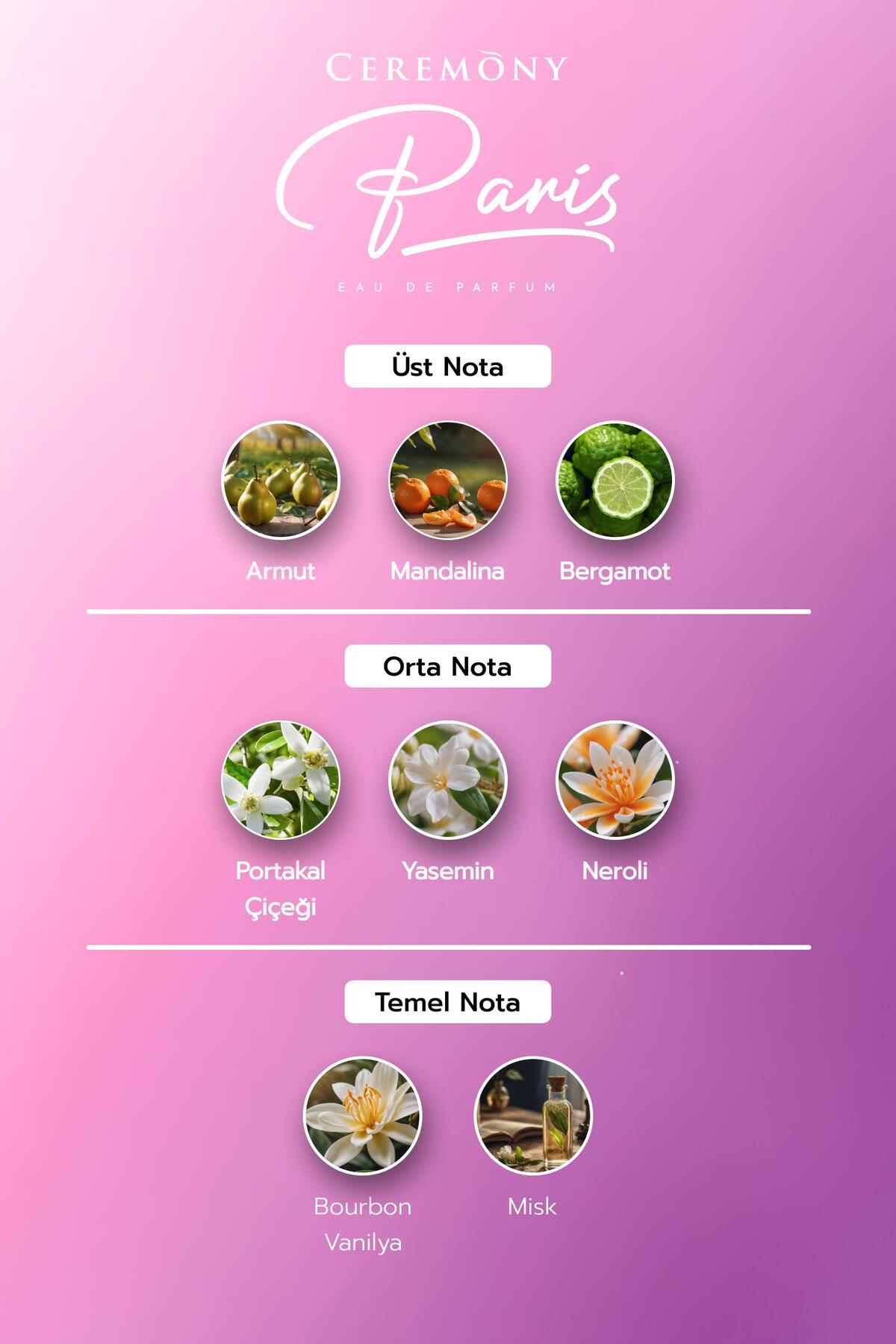 Paris 50 ml Edp Kadın Parfüm