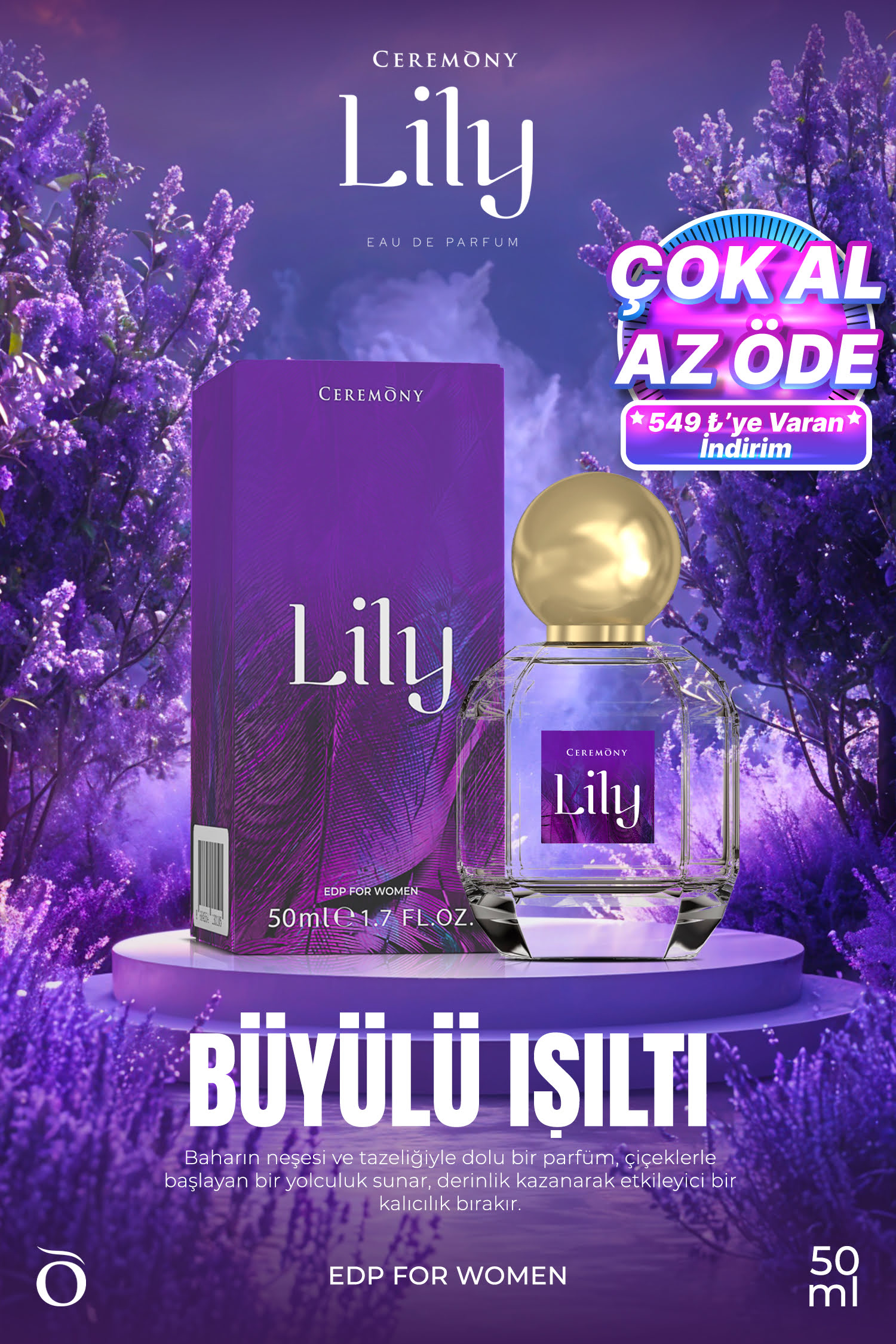 Lily 50 ml Edp Kadın Parfüm
