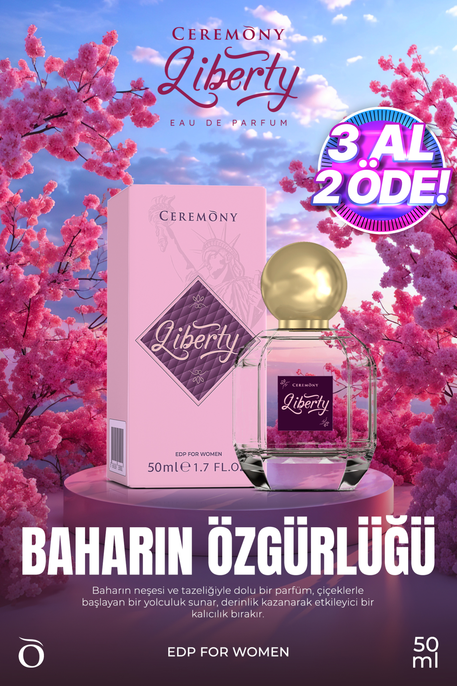 Liberty 50 ml Edp Kadın Parfüm