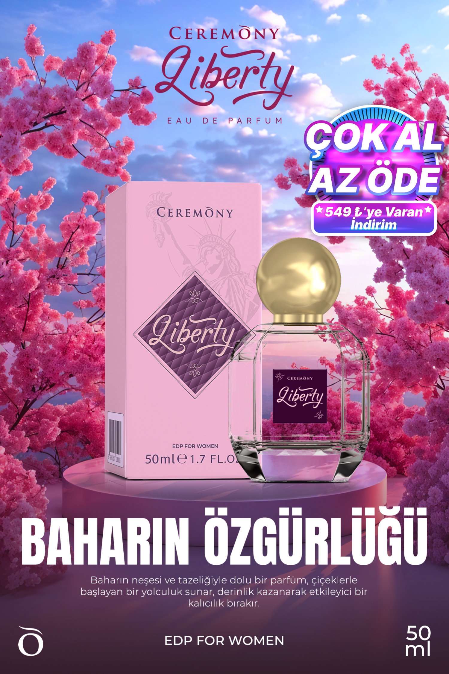 Liberty 50 ml Edp Kadın Parfüm