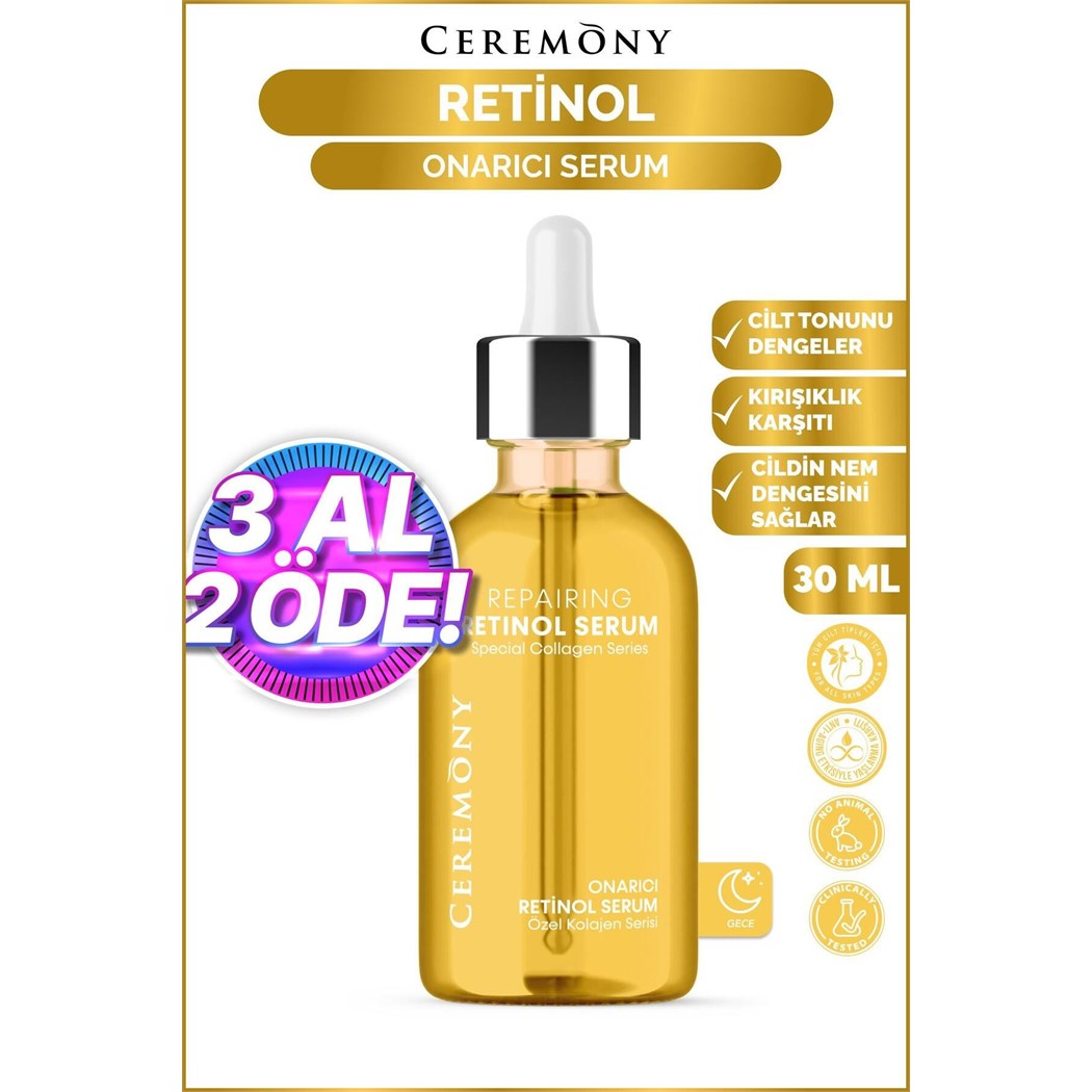 Retinol Onarıcı Cilt Bakım Serumu 30 ml