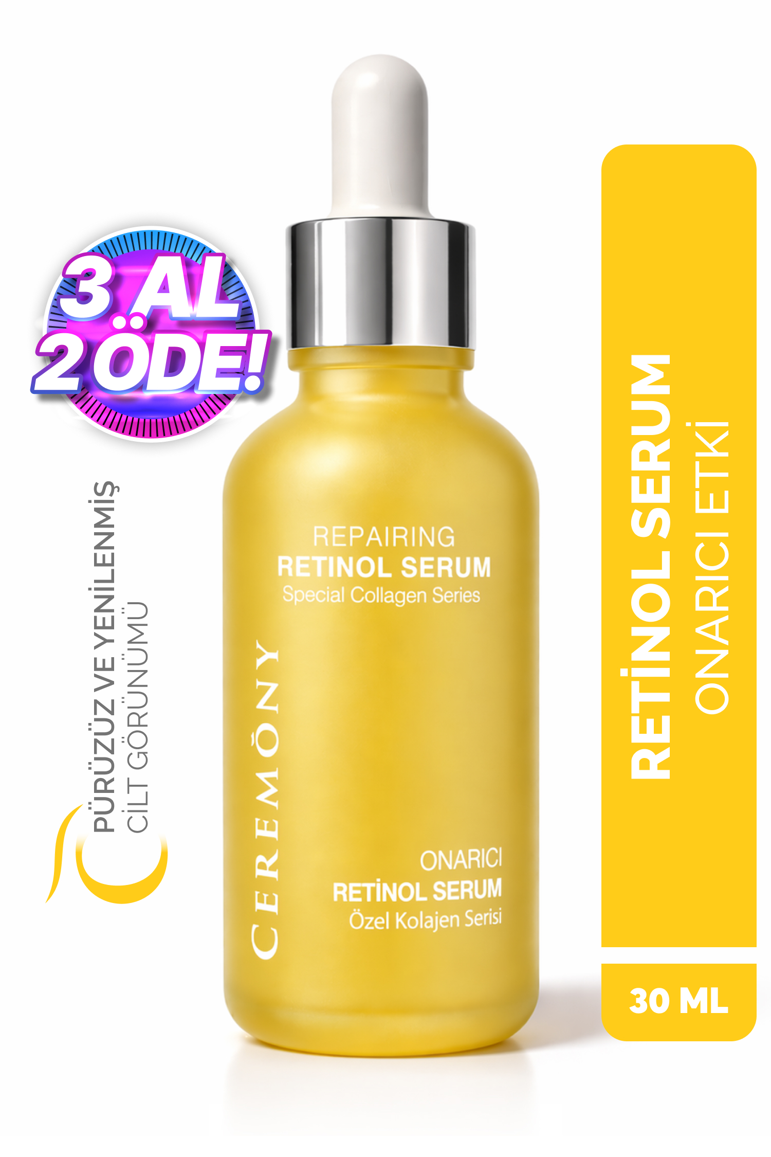 Retinol Onarıcı Cilt Bakım Serumu 30 ml