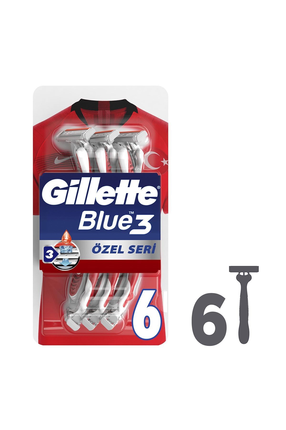 Blue3 Özel Seri Kullan At Traş Bıçağı 6 Lı