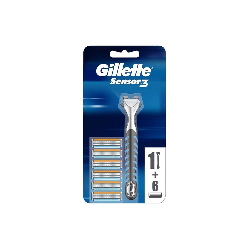 Sensor3 Tıraş Makinesi + 6 Yedek Tıraş Bıçağı