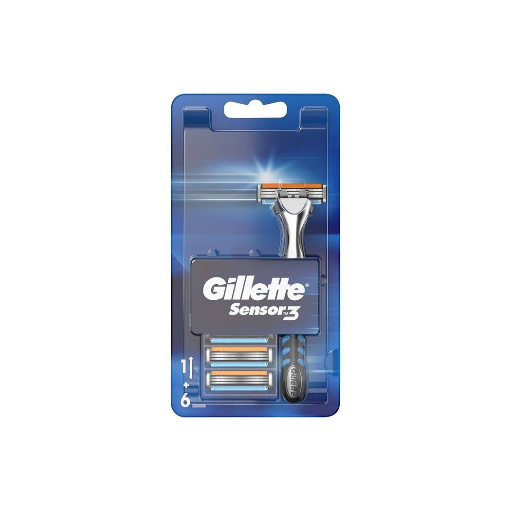 Sensor3 Tıraş Makinesi + 6 Yedek Tıraş Bıçağı