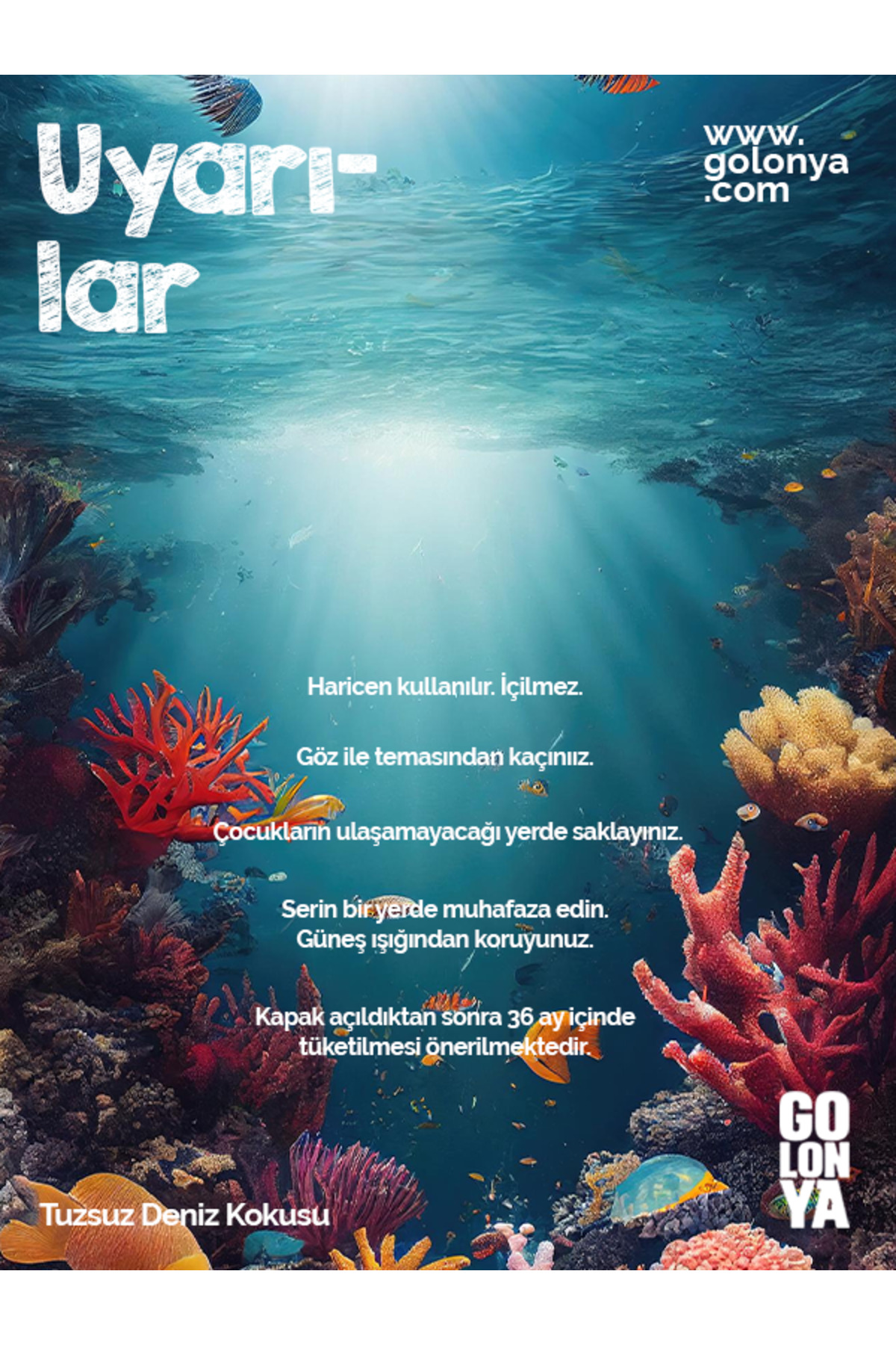 Golonya 100 Ml Sprey Aqua Plastik Şişe