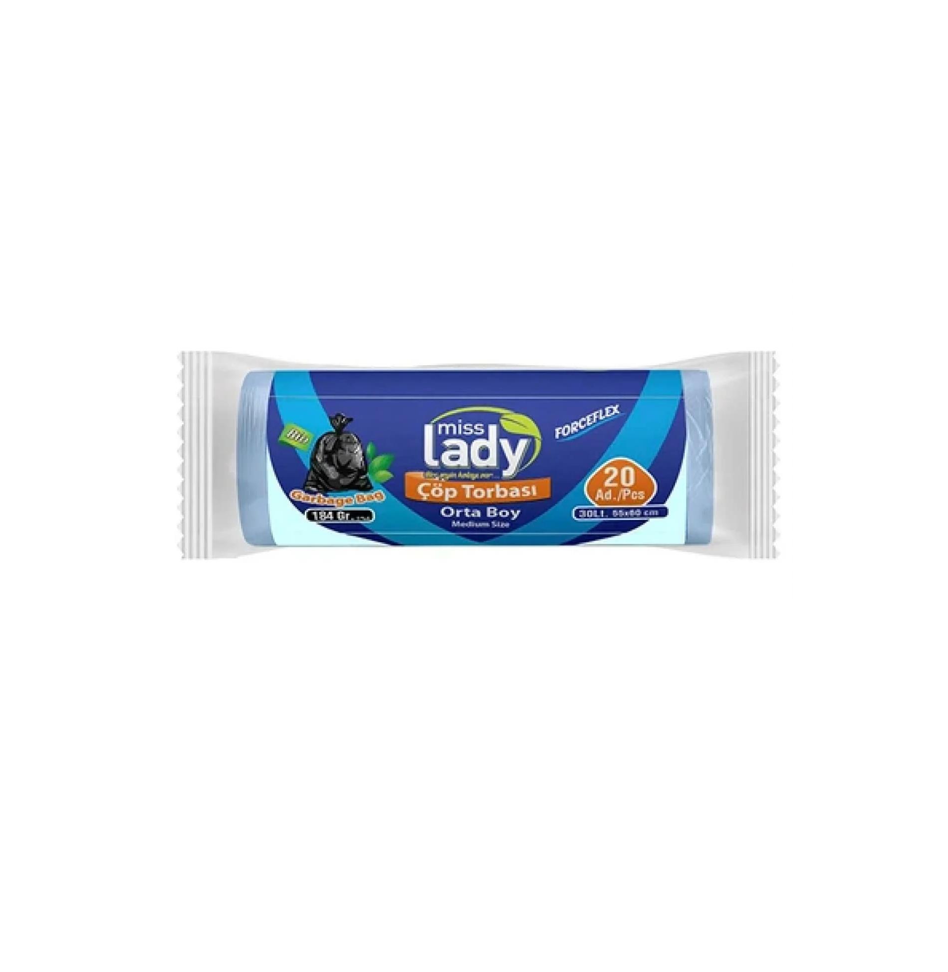 Miss Lady Çöp Torbası Orta Boy 20'li 184 gr