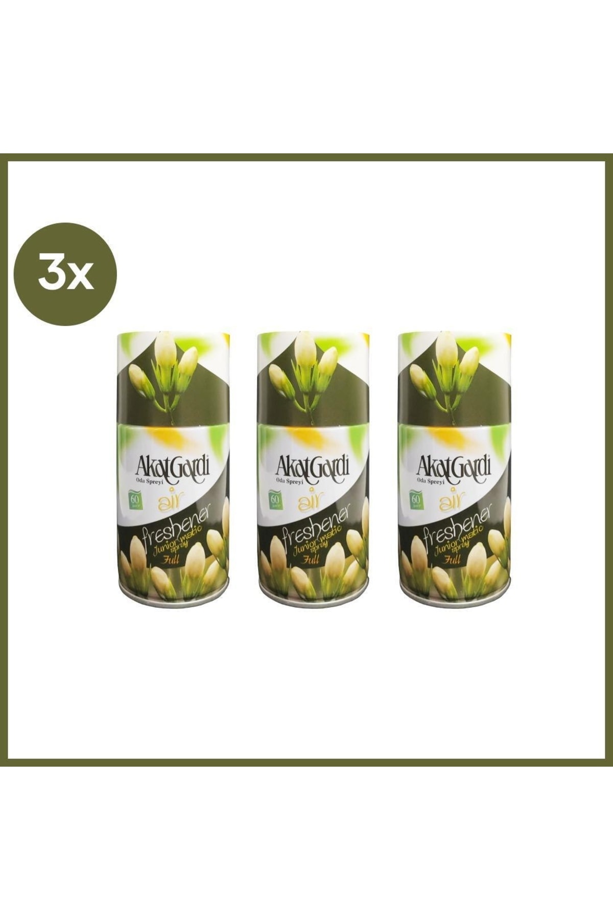 Akat Gardi Yedek Sprey 250 ml Full x 3 Adet