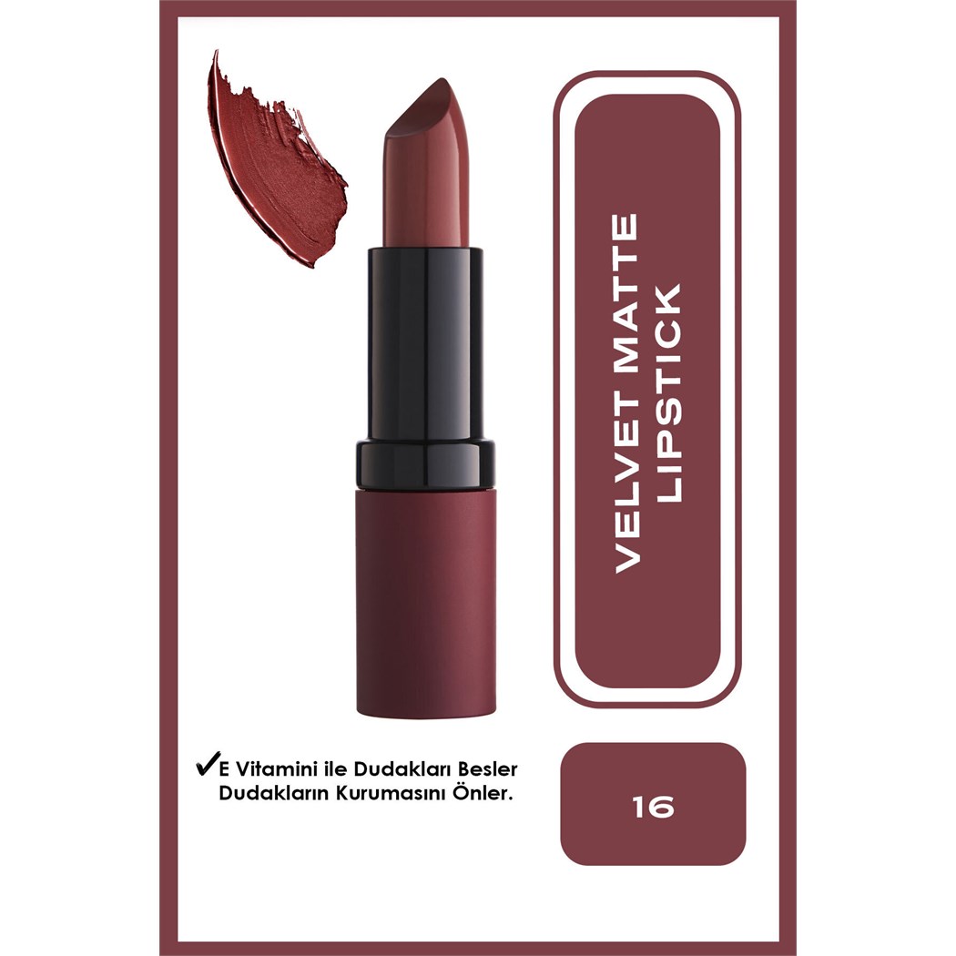 VELVET MATTE LIPSTICK NO.16-