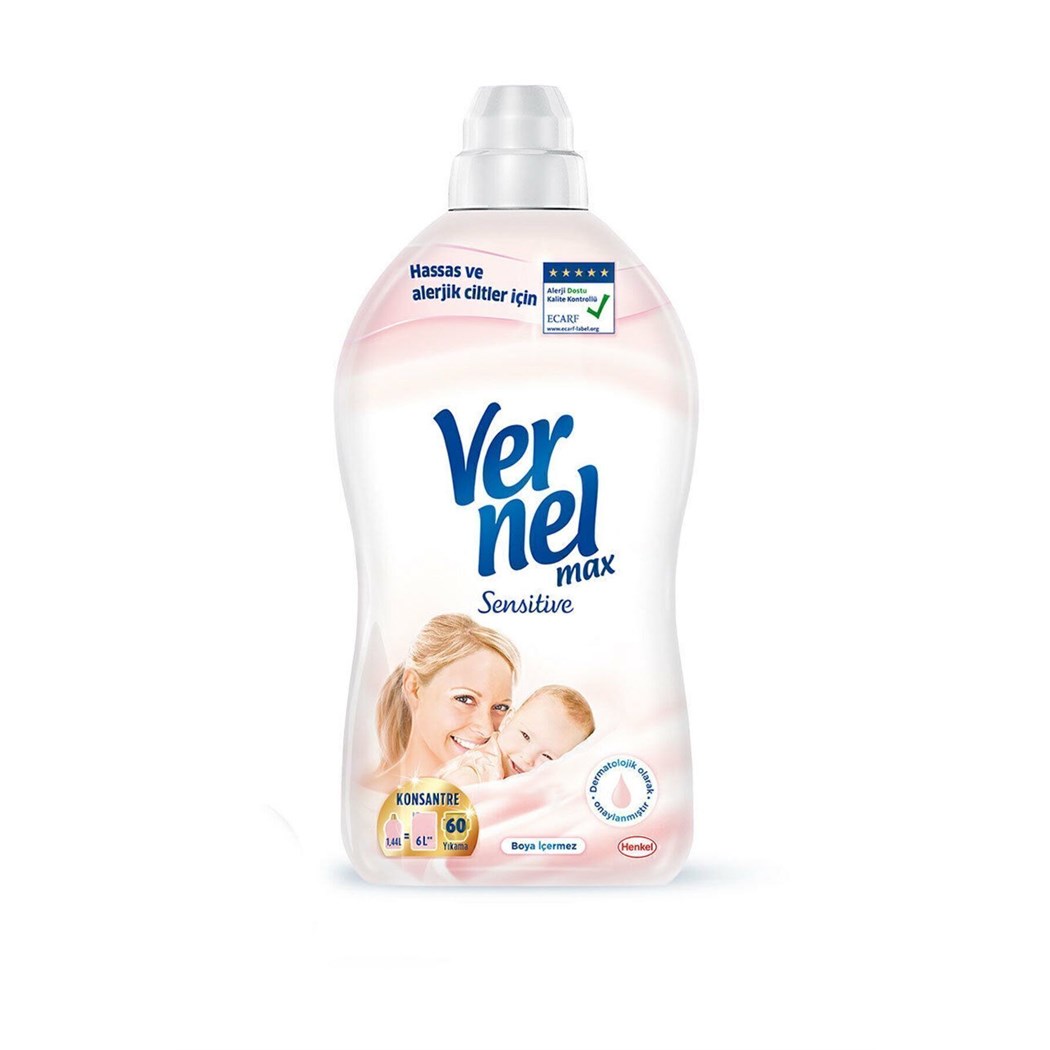 Max Sensetive Konsantre Çamaşır Yumuşatıcısı 1440 ml (60 YIKAMA) (hasas Ve Alerjik Ciltler Için )