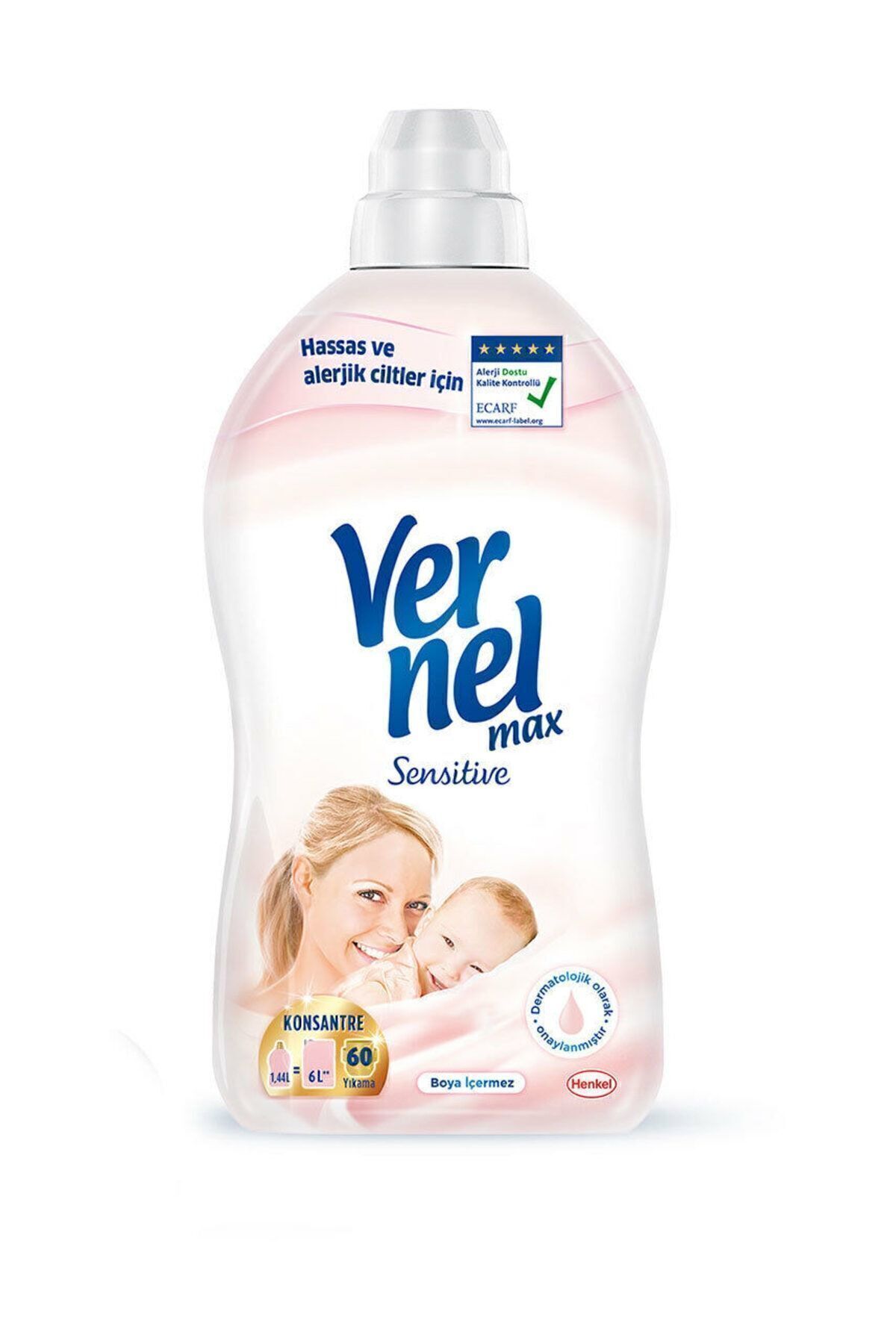 Max Sensetive Konsantre Çamaşır Yumuşatıcısı 1440 ml (60 YIKAMA) (hasas Ve Alerjik Ciltler Için )