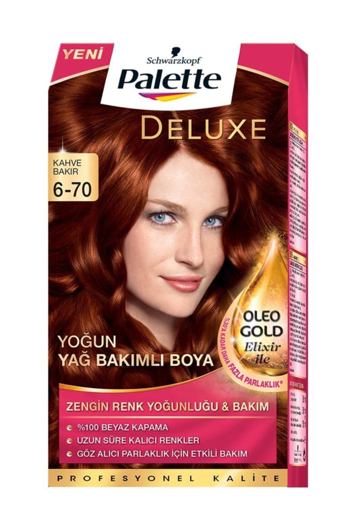 Deluxe Yoğun Renkler Saç Boyası 6-70 Kahve Bakır