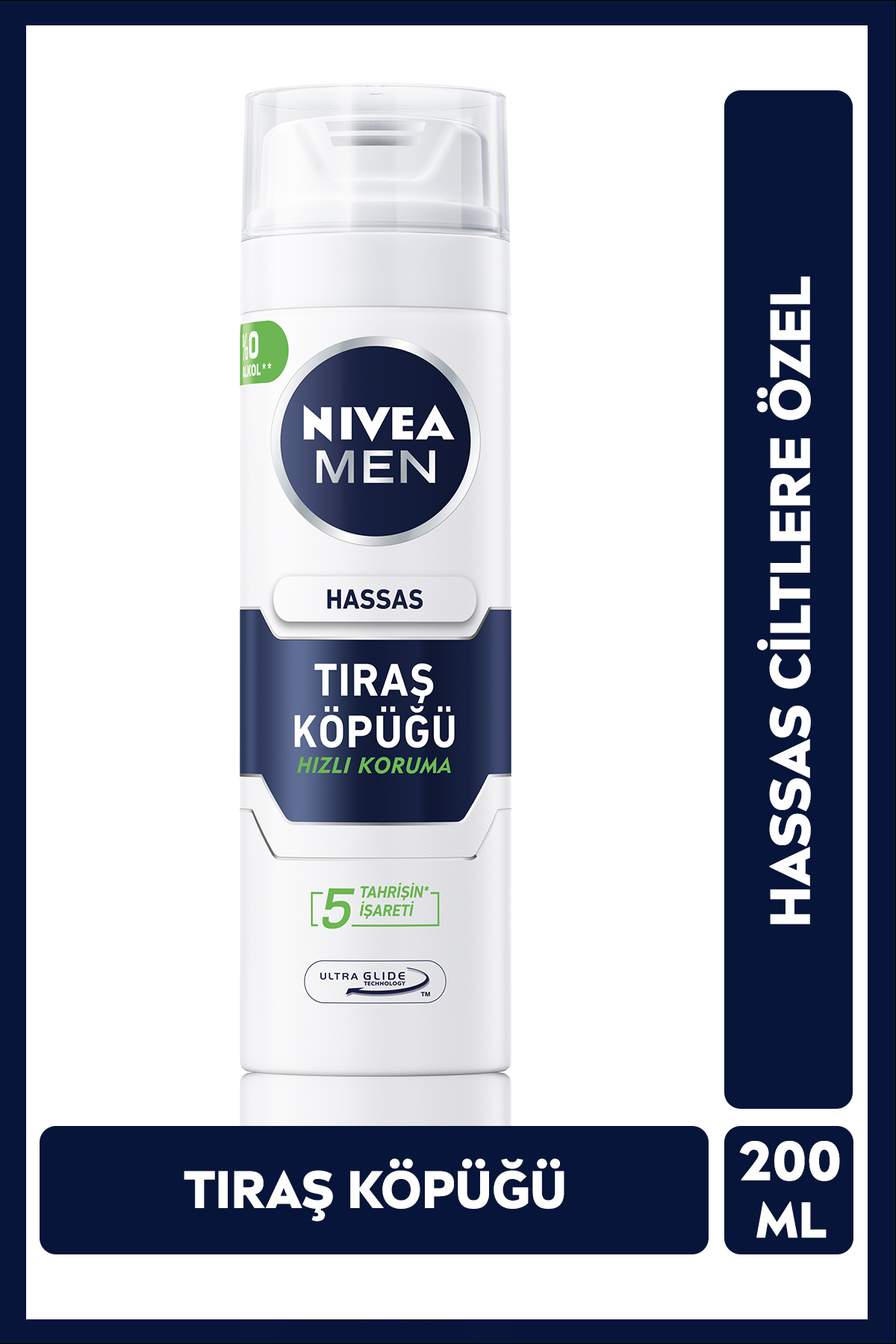 MEN Erkek Tıraş Köpüğü 200ml, Hassas Ciltler, Hızlı Koruma, Rahatlatıcı, Konforlu Tıraş Deneyimi